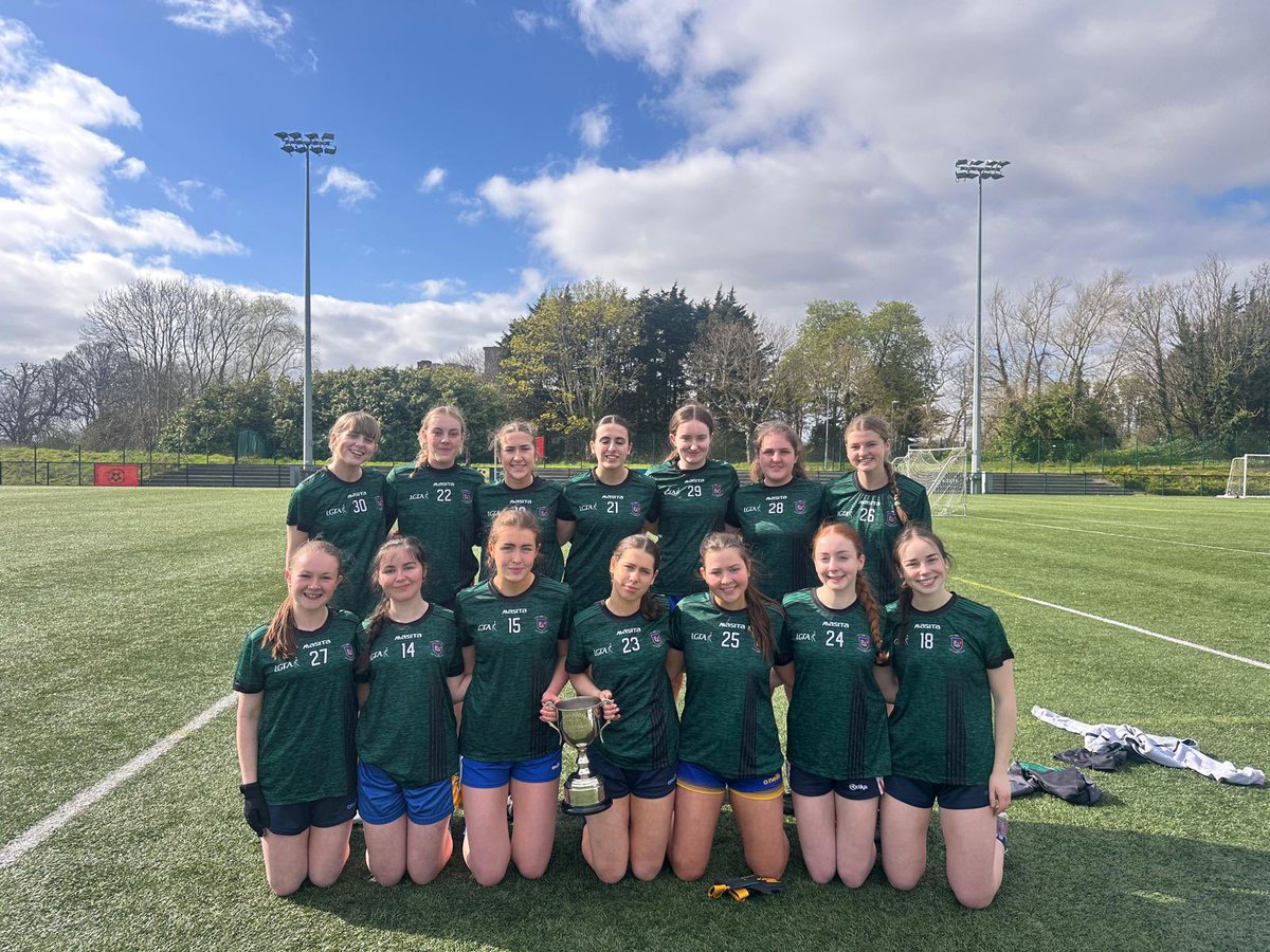 DCUDocEirGAA's tweet photo. Well done to our post primary schools blitz winners @StAttractasCS who beat @moatecs in the final today in @DCU Sports Grounds. Captained by Lucy Henry from @currygaaclub 
Also well done to shield winners @CastleknockCC https://t.co/BLDm027XlP
