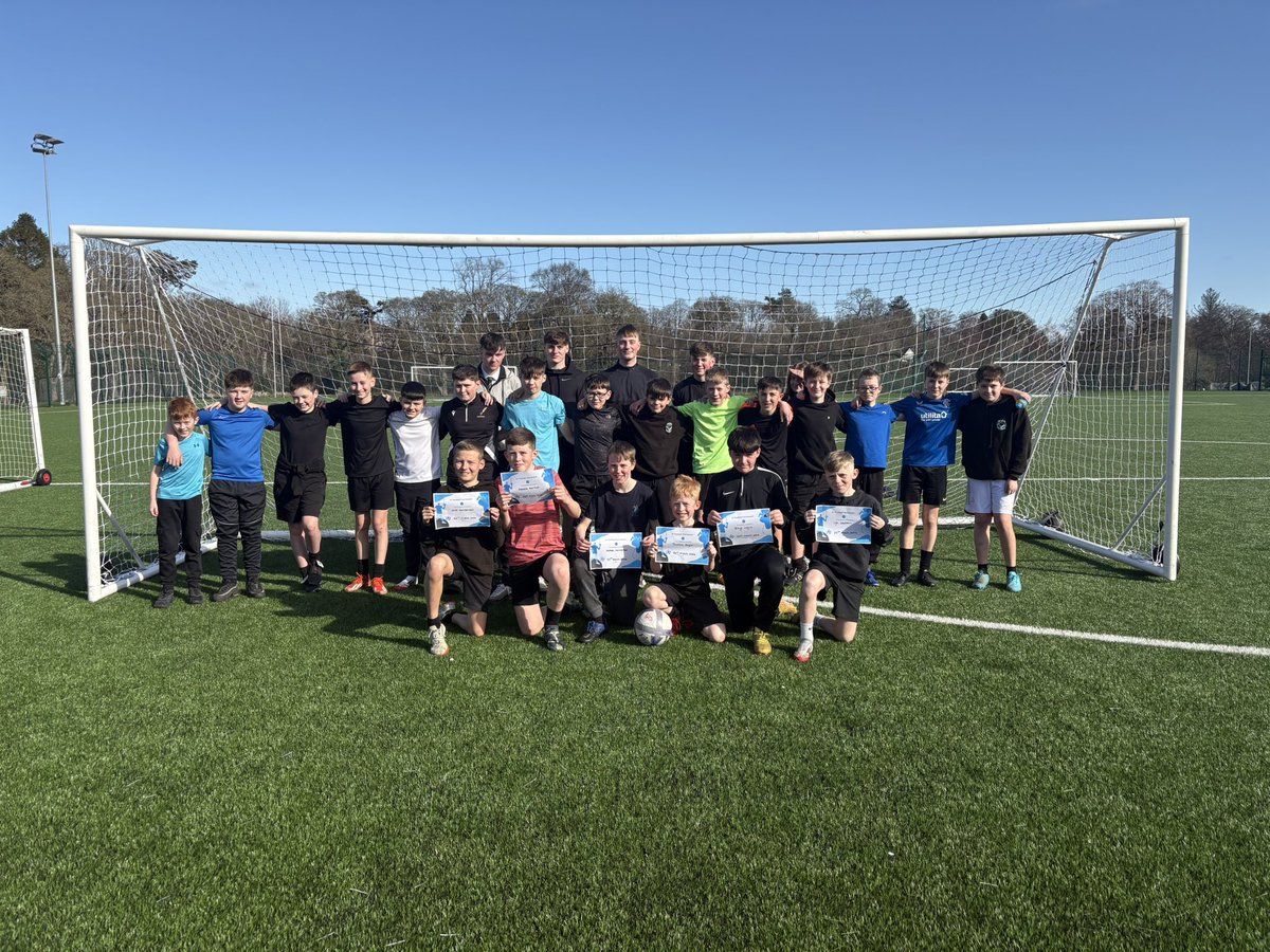 Well done to the final Sport Leadership group who led and delivered a very successful S1 football tournament⚽️

Special mention for the MVP who were selected for their fantastic efforts👏🏼🏅🌟