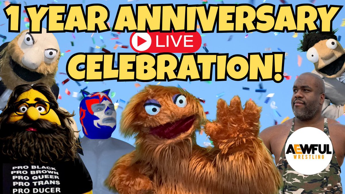 Join us live tonight at 8 pm EST for Tooney Talk Wrestling's one year anniversary celebration!!!
🍾🎀🎉🎁🎂🎊🎉
Thank you for all of your support in the last year and helping this show grow 🥰🥰
👇Link in Comments👇