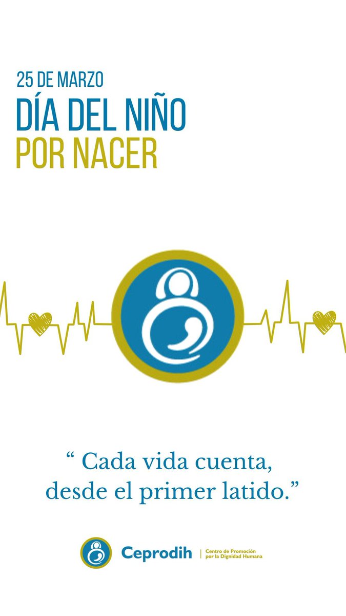 Hoy, en el #DíaMundialDelNiñoPorNacer, reafirmamos nuestro compromiso con el derecho a la vida, el bienestar de las madres y la protección de los bebés. Desde Ceprodih trabajamos por un futuro lleno de esperanza y amor.💙

Juntos podemos marcar la diferencia. ¡Súmate al cambio!