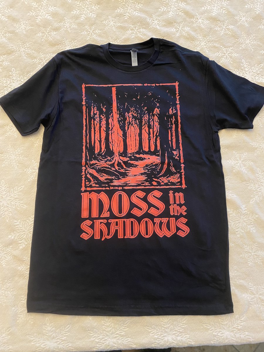We have Moss in the Shadows T-shirts! mossintheshadows.bandcamp.com/merch