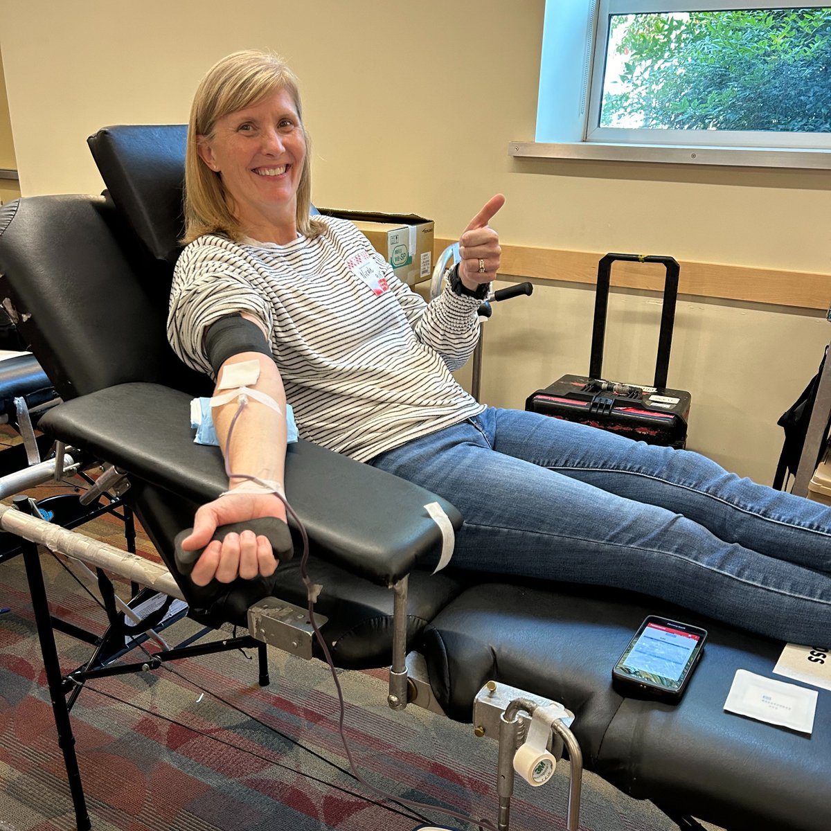 I donated blood today as part of the American Red Cross Battle of Badges blood drive. The event is at Fire Station One in downtown Portland, and it's open to the public today and Wednesday. Your contribution could be the one that makes the difference when someone’s life is on the