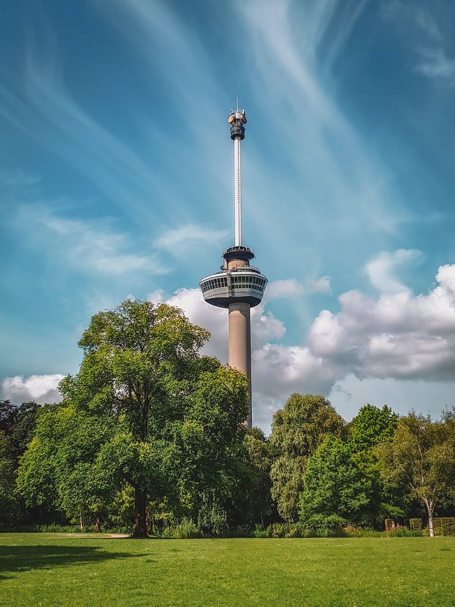 Rotterdam’s Euromast is 65 today!   💚🤍💚