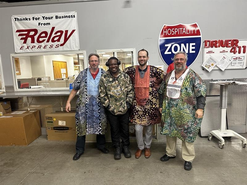 RelayExpress's tweet photo. Recently, one of our drivers returned from visiting family in Africa and brought back a special piece of his heritage to share with our dispatchers. He took the time to express his gratitude—not just for the work, but for the relationships and support he’s experienced here! https://t.co/a11A5cy6x5