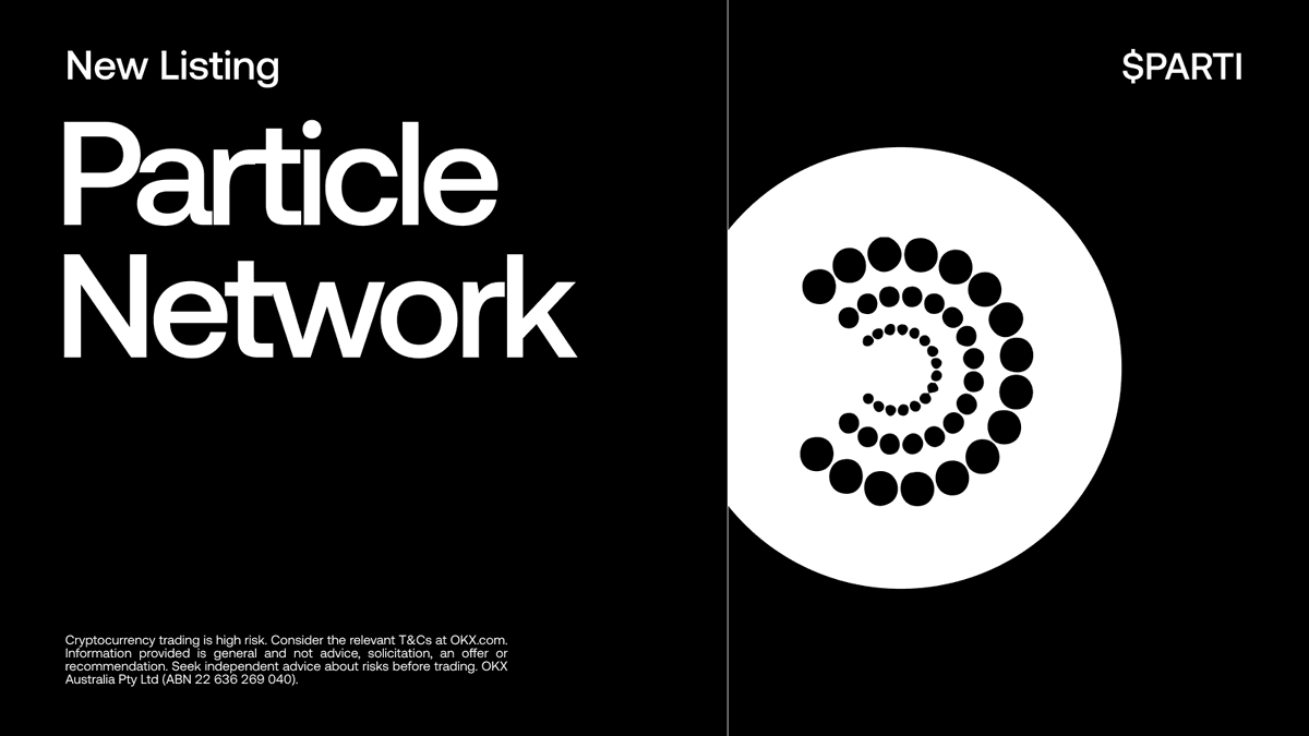 OKX Australia (@okxaustralia) on Twitter photo 🇦🇺 We've just listed $PARTI <a href="/ParticleNtwrk/">Particle Network</a>
$PARTI/USDT spot trading is now live. Start trading on OKX Australia! 🇦🇺 We've just listed $PARTI <a href="/ParticleNtwrk/">Particle Network</a>
$PARTI/USDT spot trading is now live. Start trading on OKX Australia!