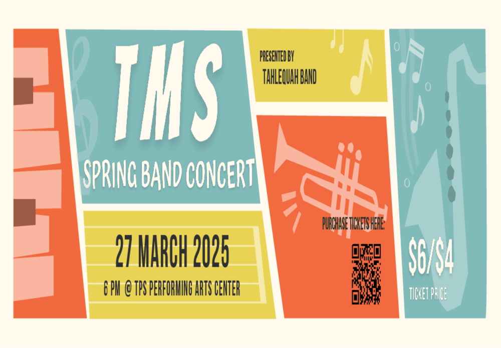 TahlequahPAC's tweet image. Just two days left before opening. Congratulations to the cast and crew of TMS Band Spring Concert 2025. Break a leg! ⁣
 onthestage.tickets/show/tahlequah…