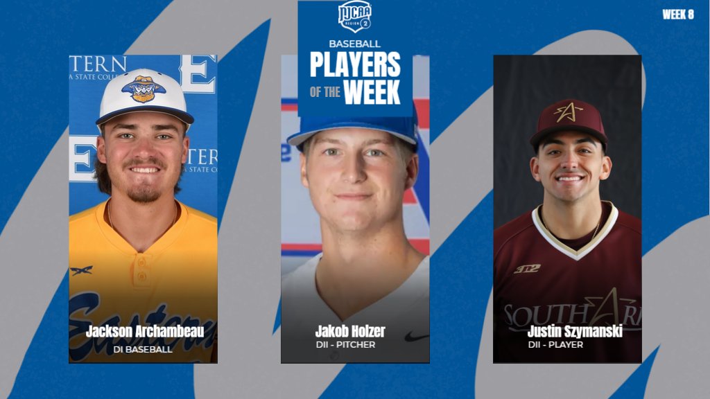 Congratulations to the #NJCAARegion2 Baseball Players of the Week!!