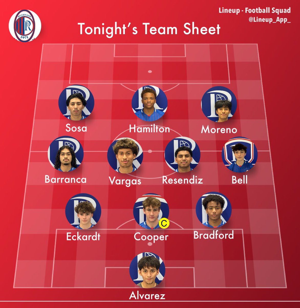 Tonight’s starters vs River Ridge