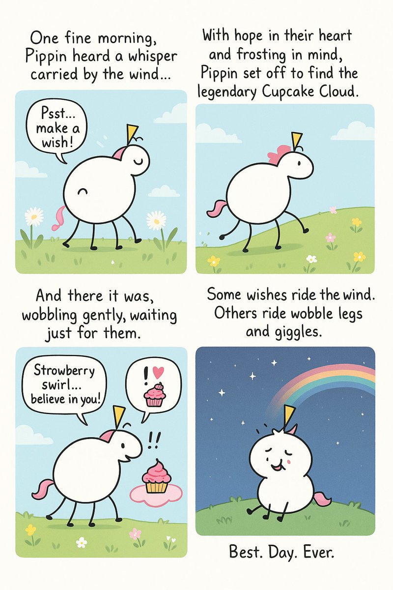 well this is impressive... (gpt4o)

uploaded a reference image and asked for a whimsical four part comic