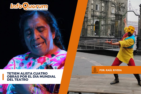 #DiaMundialdelTeatro 🎭
El Centro para las Artes TETIEM, en el marco de la celebración del Día Mundial del Teatro, presenta cuatro obras para todos los gustos e intereses en el marco de las festividades por el Día Mundial del Teatro.
infoquorum.com/cultura/tetiem…