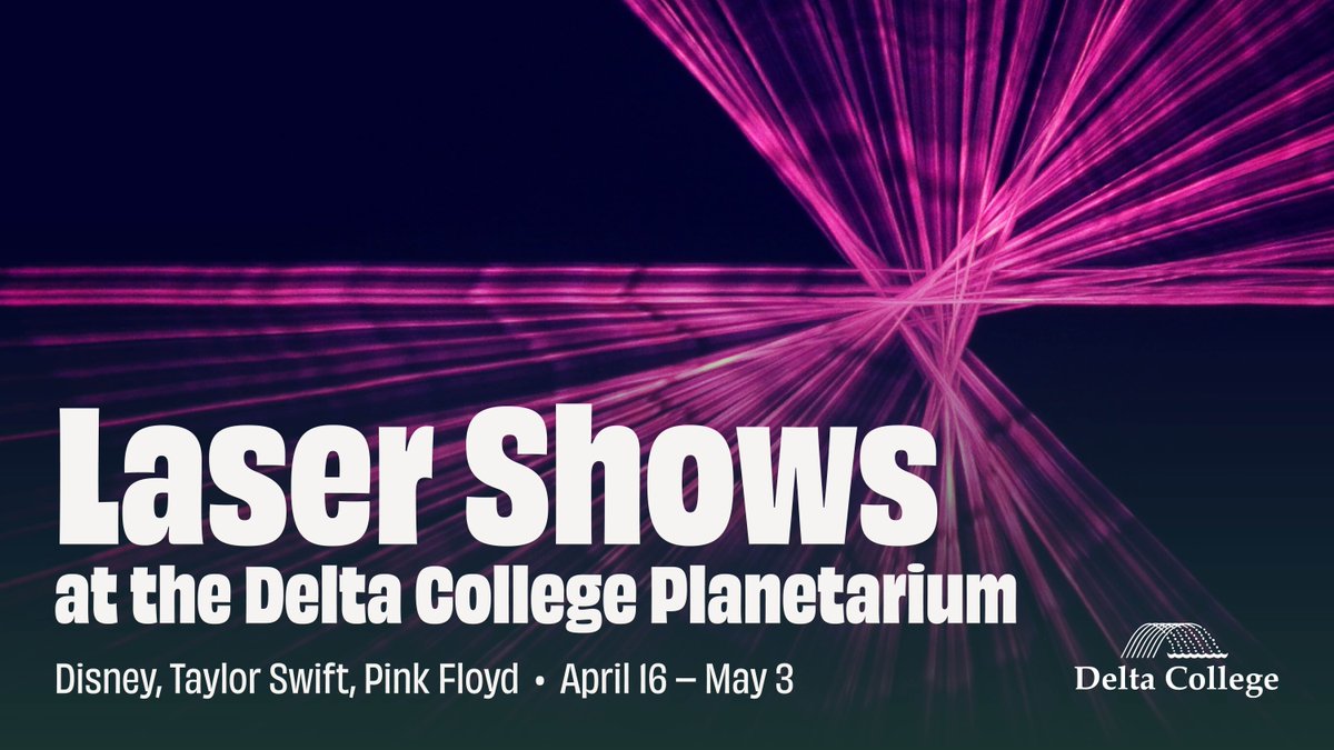The Delta College Planetarium is bringing the magic of music to the stars with three immersive, full-dome laser light shows featuring the hits of Disney, Pink Floyd and Taylor Swift. Shows run from April 16 – May 3. #TheDeltaWay

Read more ➡️ go.delta.edu/laser