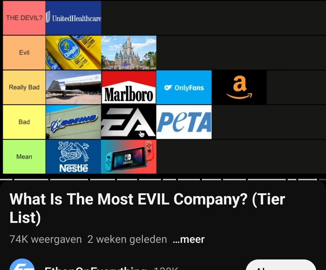 JanStomach's tweet image. I encountered the worst tierlist ever on YT 💔