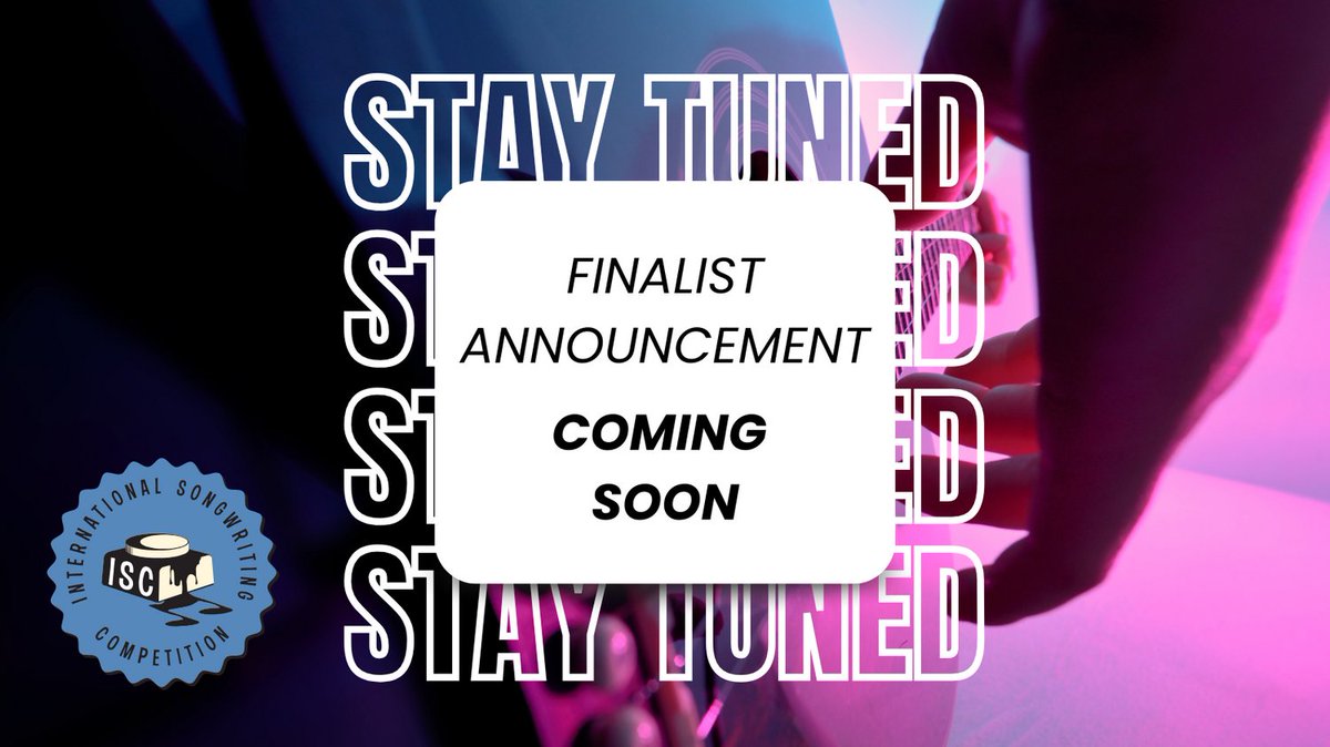 intlsongcomp's tweet image. 🎶 ISC 2024 Finalists Announcement Coming Soon! 🎶

The wait is almost over! We&apos;re gearing up to reveal the finalists for ISC 2024—stay tuned to see who made the cut!

#isc24 #announcment #comingsoon #finalist #songwriting #songwriter #singersongwriter