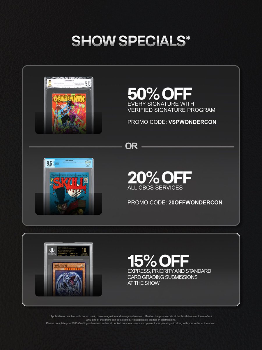 Beckett &amp; CBCS are heading to <a href="/WonderCon/">WonderCon</a>! 🔥 Visit us at booth #2200 for exclusive show specials.

Upcoming events and additional show details: beckett.com/event-calendar