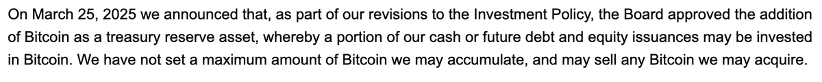 btc_overflow's tweet photo. Details from the $GME 10-K: Groundwork laid for a full blown bitcoin treasury strategy including equity and debt issuance to buy bitcoin. Extensive disclosures about bitcoin.

Let's see how soon they start bitcoin buys. https://t.co/YAae9gjUeH