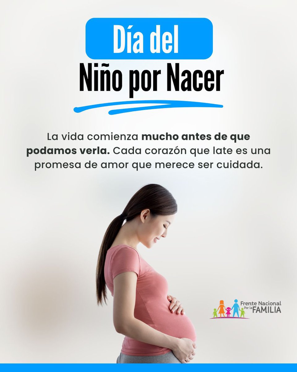💙En el Día del Niño por Nacer, levantamos nuestra voz por los más vulnerables🤰🏻, porque cada latido es un milagro que transforma el mundo. 🌎 

#DíaDelNiñoPorNacer #25demarzo #DefiendeLaVida