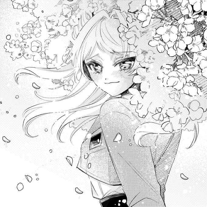 👈桜にさらわれそうな咲季さん

桜をさらってくる咲季さん👉 