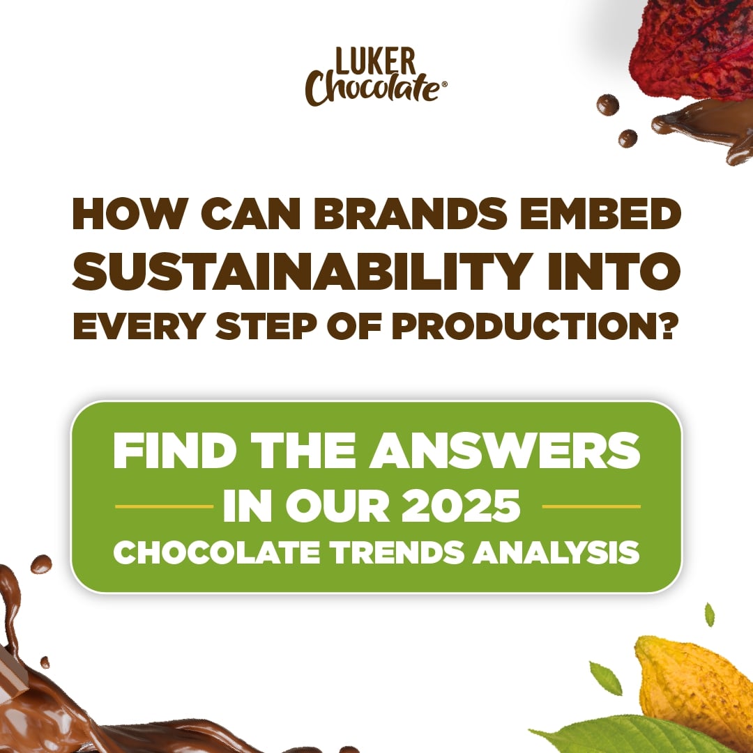 2025 chocolate must be sustainable. 🍫🌎

📊40% of consumers say they always check for eco claims.

📖 Explore how brands are building better chocolate in our 2025 Trends Analysis: lukerchocolate.com/en/knowledge-b…

#SustainableChocolate #BetterChocolate #ChocolateTrends2025