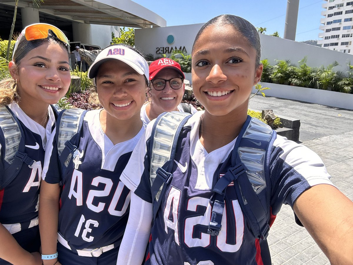 Texas Bombers Gold 14u Malpass (@bomberstexas) on Twitter photo Good luck to these USA studs vs Mexico today!! We are very proud of you!! <a href="/MichaelaAkera/">Michaela Landers</a> <a href="/MaciBarnes2029/">Maci Barnes</a> and Mel Soto!! Go get it!! Good luck to these USA studs vs Mexico today!! We are very proud of you!! <a href="/MichaelaAkera/">Michaela Landers</a> <a href="/MaciBarnes2029/">Maci Barnes</a> and Mel Soto!! Go get it!!