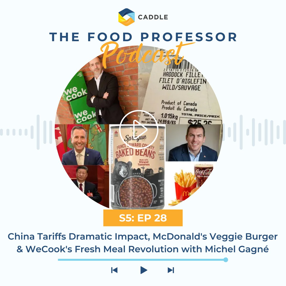 🍔 Tariffs, veggie burgers &amp; WeCook meals—this Food Professor #podcast #episode has layers.

🎙 McDonald's new plant-based push
🌊 China’s seafood/agriculture tariffs
👨‍🌾 New Ag ministers in Canada
🥗 Guest: Michel Gagné, CEO of #WeCook

🎧 Tune in here → hubs.li/Q03dpGLt0