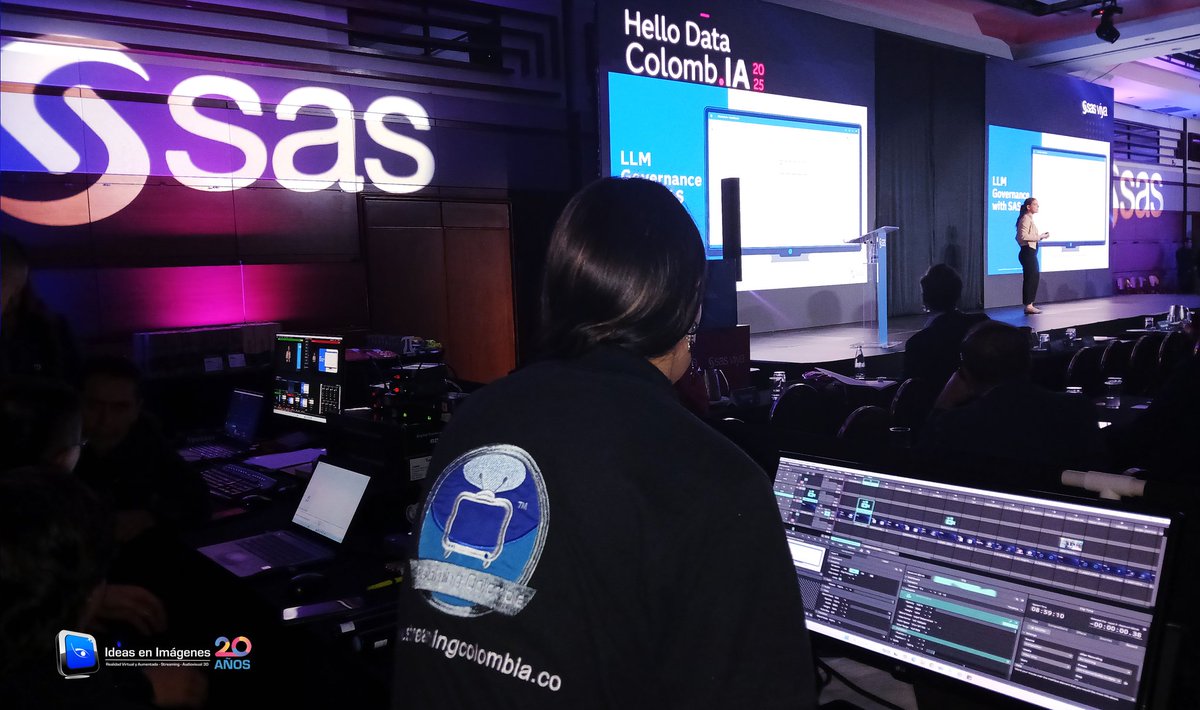 StreamingCol's tweet image. En Streaming Colombia® 🔵🇨🇴 seguimos escribiendo historias exitosas en los eventos de nuestros clientes y muestra de ello es el gran resultado que obtuvo el 💗💙 #HelloDataColombIA 2025 de @Sas_Colombia realizado  en Bogotá. bit.ly/4iIyOSG
