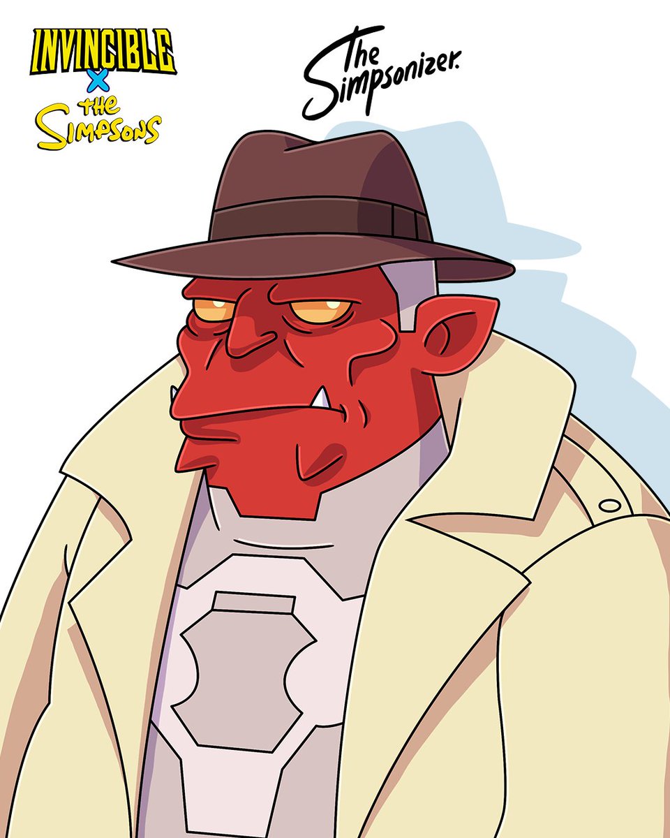 ArminCastellon's tweet photo. Hoy les tarigo a #DamienDarkblood, #InvincibleXTheSimpsons por #TheSimpsonizer. Proyecto que acabo de comenzar ilustrando personajes de #Invincible con estilo #LosSimpsons ¿Qué personaje quisieran ver después? https://t.co/UaJFxgSKQJ
