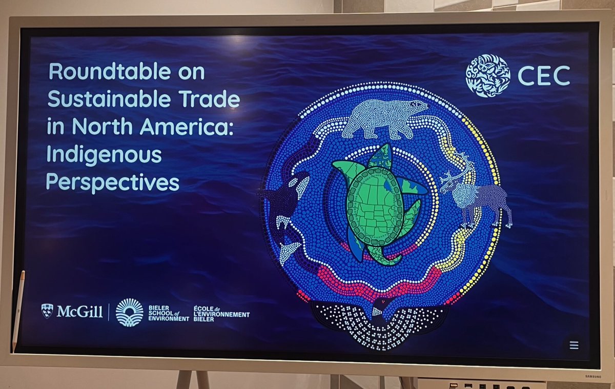 ArramatProject's tweet photo. #Arramat's nominated PI Dr. Brenda Parlee is at the Roundtable on Sustainable Trade in North America at @mcgillu in Montreal. 

The event explores how #TraditionalEcologicalKnowledge can advance sustainable trade in North America! 🌎

#IndigenousLeadership #Arramat #NFRF https://t.co/8y05OWsRb4