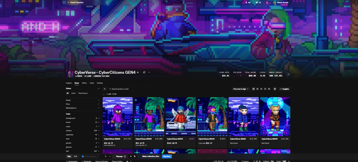 🚀CyberCitizens collection is now available on <a href="/opensea/">OpenSea</a>!🌊

opensea.io/collection/cyb…