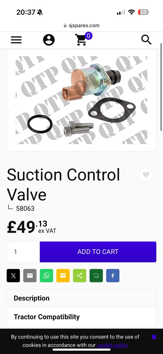 Fraser_Bain's tweet image. John Deere charge £1200 for this part.  I will never understand why tractor brands feel the need to try and rip us off so much