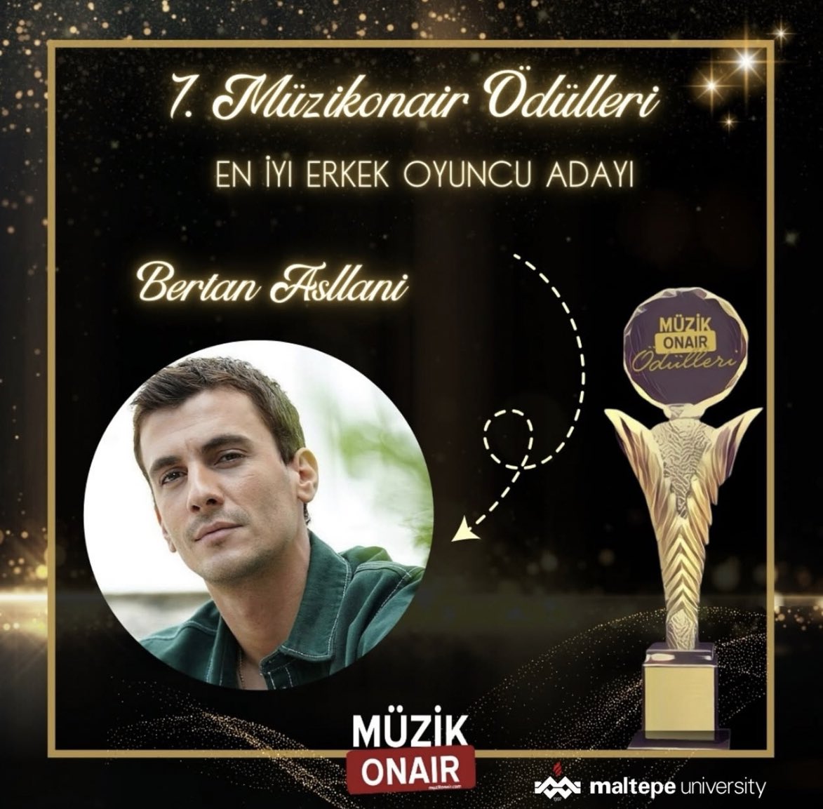Bertan Asllani was nominated in the Best Actor category at the Muzikoner Awards 👑 #BertanAsllani