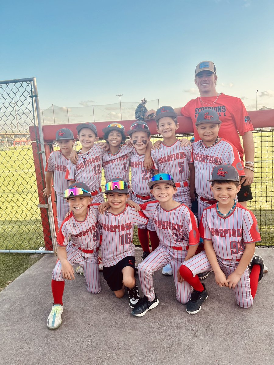 Kameron k Webb (@kameronkwebb) on Twitter photo Congrats to my “little brothers” at scorpions last weekend to get the gold ring. 8U group playing up in a 9U turny and won the whole thing. Good solid group of kids and definitely going somewhere. Keep it up boys. <a href="/ScorpionsBsb1/">Scorpions HS Baseball</a> Congrats to my “little brothers” at scorpions last weekend to get the gold ring. 8U group playing up in a 9U turny and won the whole thing. Good solid group of kids and definitely going somewhere. Keep it up boys. <a href="/ScorpionsBsb1/">Scorpions HS Baseball</a>