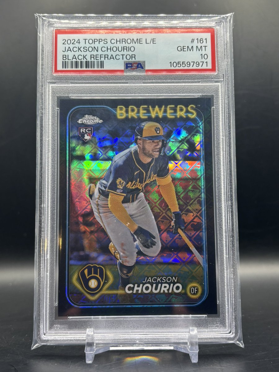 premiercards_2's tweet image. Jackson Chourio Logofractor Black /10 PSA 10 RAFFLE:

30 spots at $50 per plus one "lucky loser" money back winner

Drawing scheduled after the 30 spots are filled, to be conducted live by the NoFlo team and announced after the list is filled.  

Claim spots below, pay when full!
