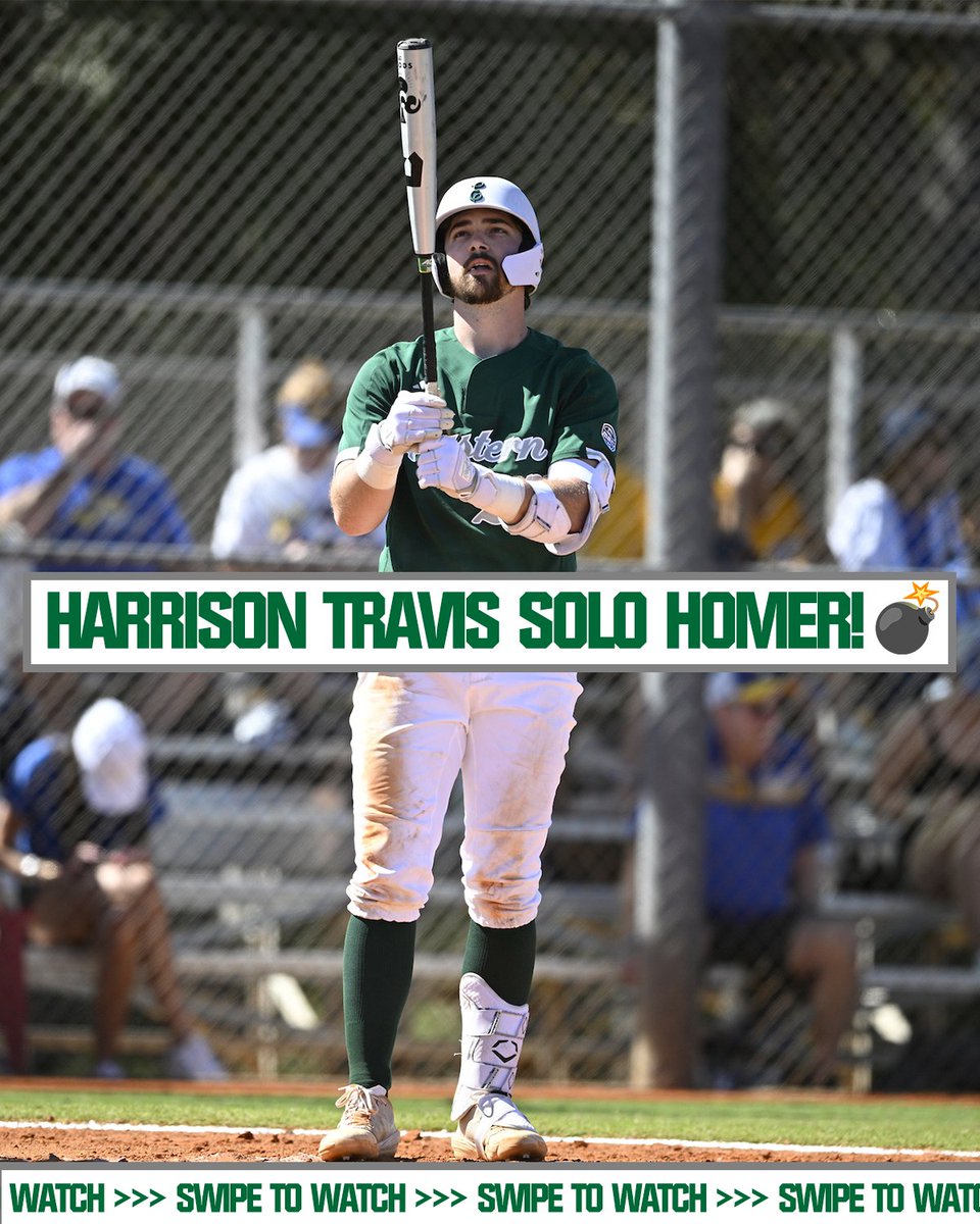 EMU_Baseball's tweet image. T2 | EMU 4, UM 3 

Travis goes yard for his fifth of the year to give the Eagles the lead!⚾️💣

#EMUEagles | #HTR🔨🪨