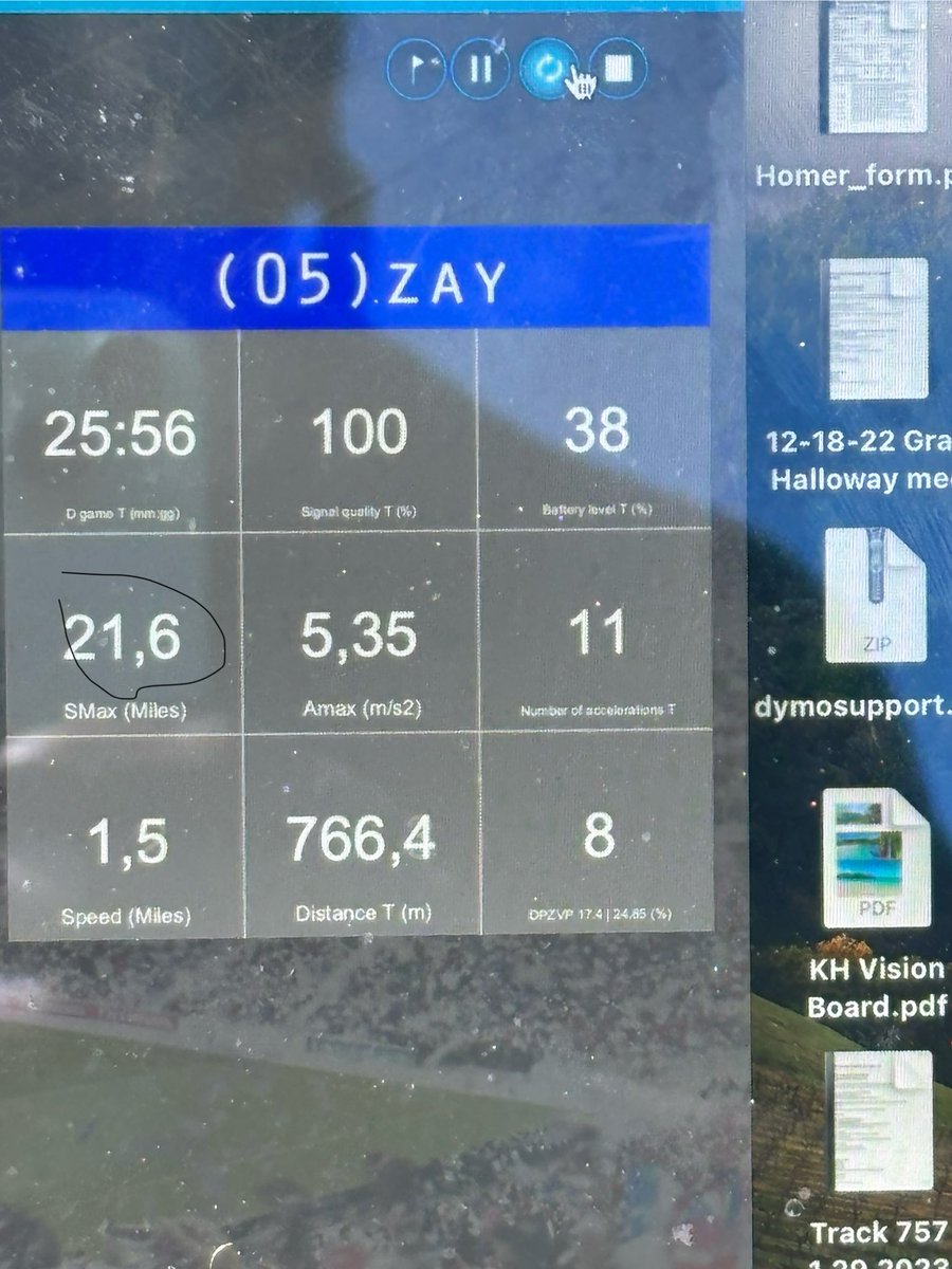 Ran that 21.6 MPH TODAY! chasing that 22MPH😤