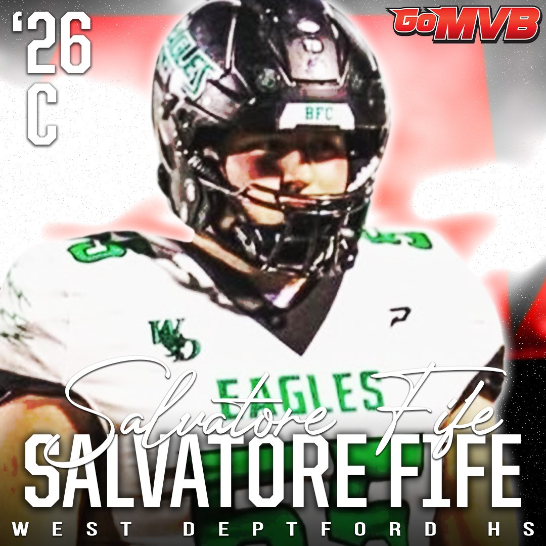 GoMVB Get Seen. Get Serious. Get to the Next Level (@gomvb) on Twitter photo 🚨Player Spotlight🚨
SALVATORE FIFE
'26 C
West Deptford HS, NJ
Follow: <a href="/fifesal_/">Salvatore Fife</a>
#gomvb #hsfootball #studentathlete #collegerecruit #collegerecruiting #athlete 🚨Player Spotlight🚨
SALVATORE FIFE
'26 C
West Deptford HS, NJ
Follow: <a href="/fifesal_/">Salvatore Fife</a>
#gomvb #hsfootball #studentathlete #collegerecruit #collegerecruiting #athlete