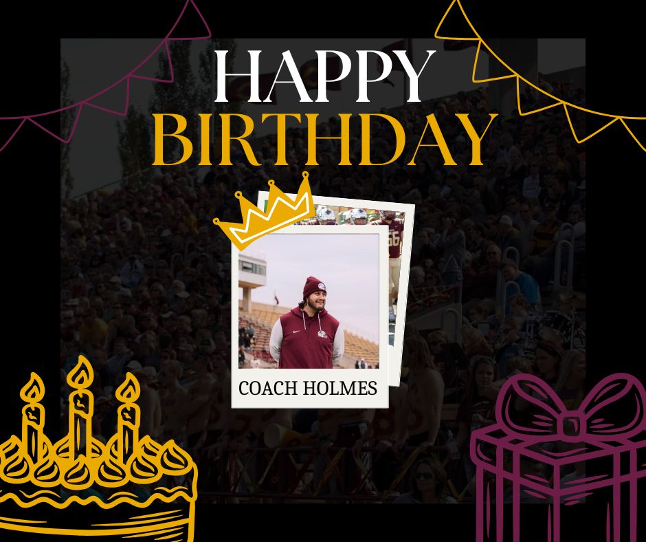 Happy Birthday to the big dog himself! Cobber Football is lucky to have Coach Holmes on staff. One of the hardest working guys in the building at any given time. Let's go!!!! #TogetherWeWill #RollCobbs