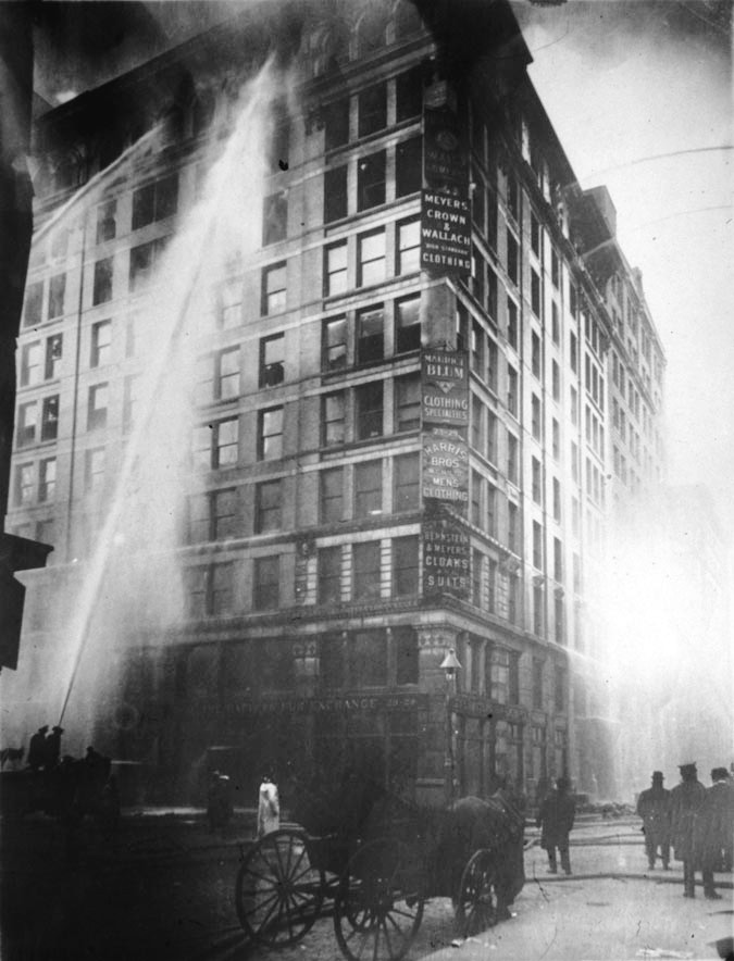 International Association of Fire Fighters (@iaffofficial) on Twitter photo 🔥 #OnThisDay in 1911, New York City fire fighters responded to the Triangle Shirtwaist Factory fire, which resulted in the deaths of 146 garment workers. 
The tragedy led to new laws protecting workers and to the development of @osha_dol. 🔥 #OnThisDay in 1911, New York City fire fighters responded to the Triangle Shirtwaist Factory fire, which resulted in the deaths of 146 garment workers. 
The tragedy led to new laws protecting workers and to the development of @osha_dol.