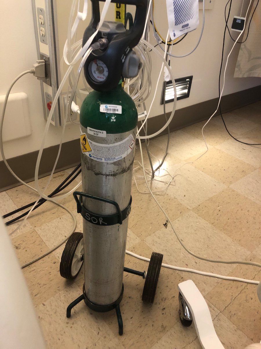 PortlandRefugee's tweet photo. This is O2 tank. The first rule of O2 tank is you don’t talk about O2 tank. 
The hospital would rather you die than be able to quickly adjust to changing needs. 
I’m going to document my coming demise right here as ILD claims the last shreds of healthy lung tissue. https://t.co/qDcvsfY9w8