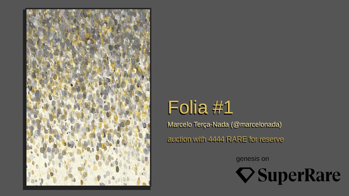 🧵
I'm happy to announce that my new project "Folia" has just been released in the exhibition "Carnevale" curated by <a href="/SuperRare/">SuperRare</a> and <a href="/madam_selkie/">Selkie</a> along with 7 other Brazilian artists.

This is my genesis on SuperRare. More info below.
