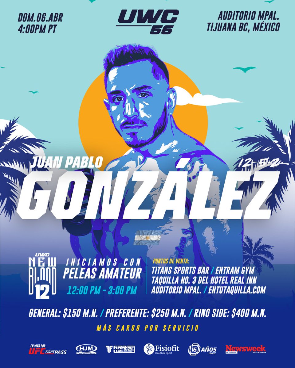 Argentina presente en UWC56 con El Moló Gonzalez <a href="/UFCFightPass/">UFC FIGHT PASS</a>