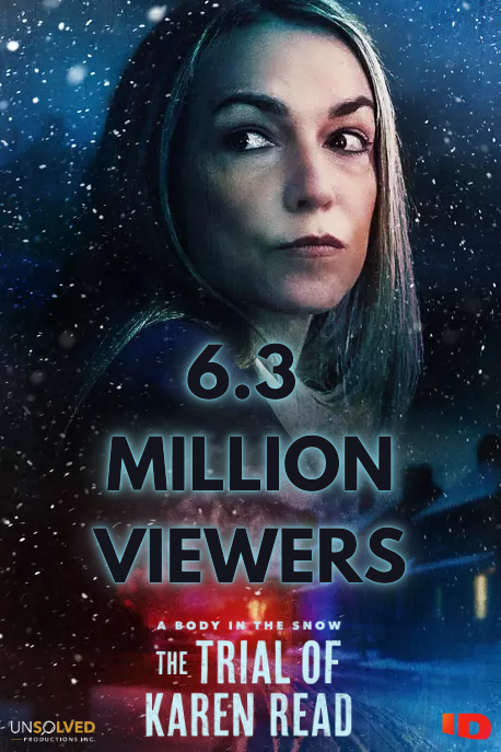 unsolvedprodns's tweet photo. It's official. 6.3 million people have joined the debate. Have you?

All five episodes of A BODY IN THE SNOW: THE TRIAL OF KAREN READ are now streaming on @StreamOnMax. https://t.co/2UYbhPoAw2