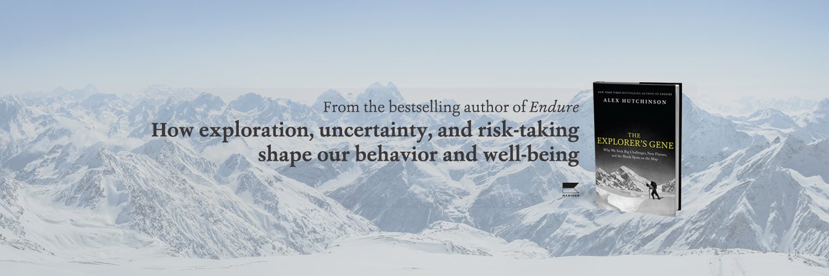 Alex Hutchinson (@sweatscience) on Twitter photo The Explorer's Gene is out TODAY! Try before you buy:
-excerpt in <a href="/TheAtlantic/">The Atlantic</a>: theatlantic.com/science/archiv…
-excerpt in <a href="/outsidemagazine/">Outside Magazine</a>: outsideonline.com/culture/books-…
-newsletter interview with <a href="/DavidEpstein/">David Epstein</a>: davidepstein.substack.com/p/why-you-shou…
-podcast with <a href="/richroll/">richroll</a>: richroll.com/podcast/alex-h… The Explorer's Gene is out TODAY! Try before you buy:
-excerpt in <a href="/TheAtlantic/">The Atlantic</a>: theatlantic.com/science/archiv…
-excerpt in <a href="/outsidemagazine/">Outside Magazine</a>: outsideonline.com/culture/books-…
-newsletter interview with <a href="/DavidEpstein/">David Epstein</a>: davidepstein.substack.com/p/why-you-shou…
-podcast with <a href="/richroll/">richroll</a>: richroll.com/podcast/alex-h…