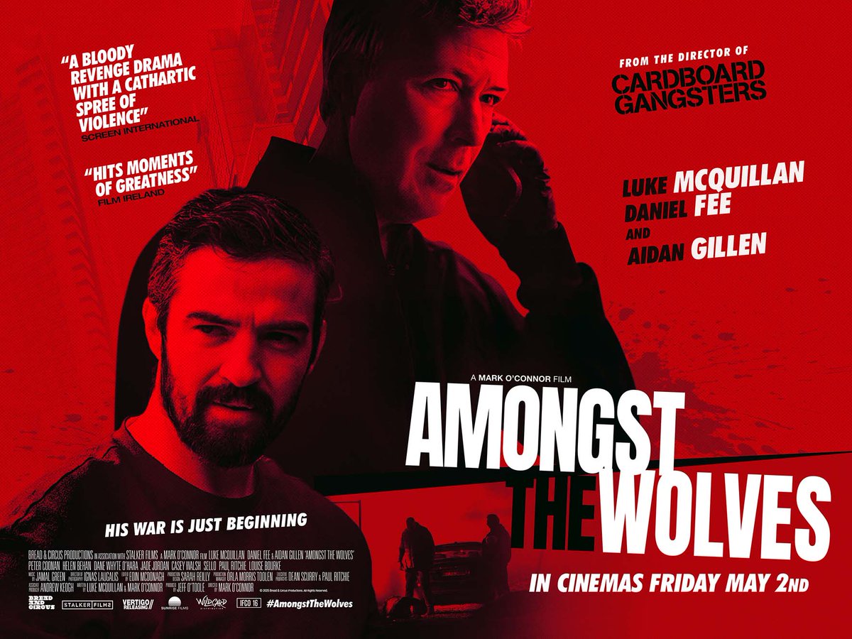 Like and repost if you support Irish film! An Irish film which was made with no support from anyone except a dedicated and passionate cast and crew. Opens in cinemas May 2nd!