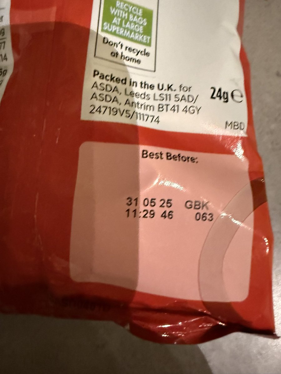 timhayward1's tweet photo. @AsdaServiceTeam hi Asda, we brought our usual ready salted potato loops but unfortunately every pack is extremely salty. I love salt and it’s even stinging on my lips, obviously can’t give it to the kids. Photos attached https://t.co/vZt8GqusCI