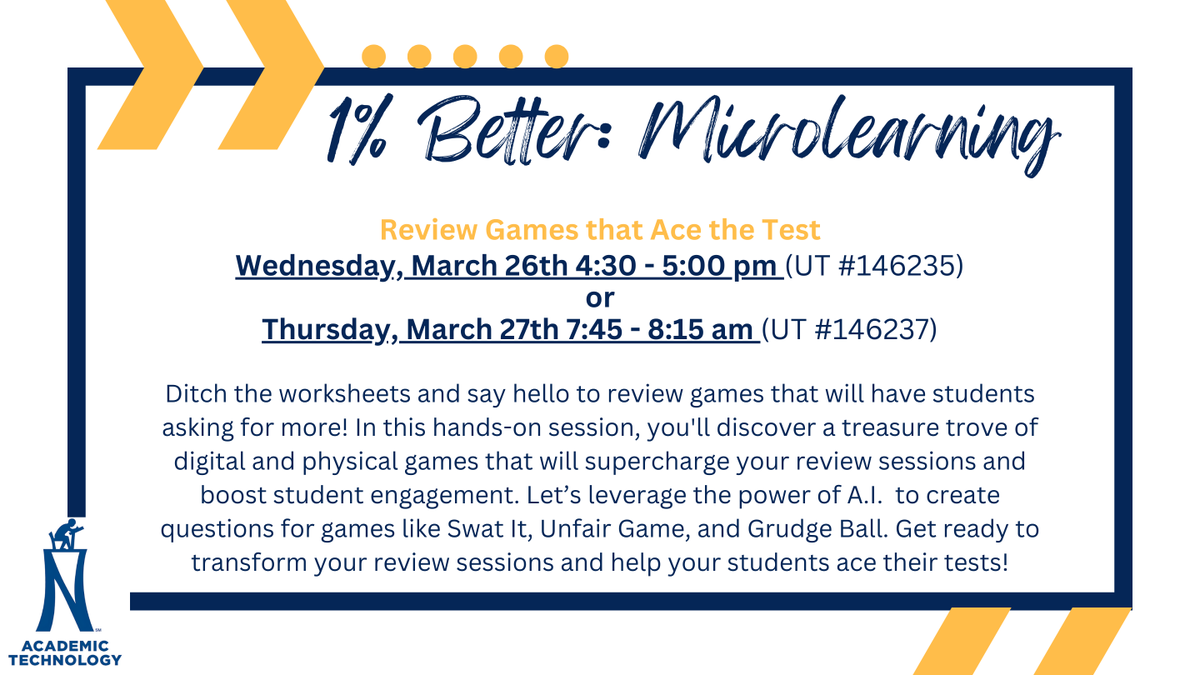 Transform your review sessions with exciting games like Box It and Swat It! 🚀 Discover how to use A.I. to create fun questions that'll have your students begging for more! 💡 #EdTech #TeacherPD #NISDInnovate