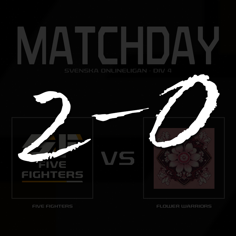 2-0 tonight in #SOLS10 <a href="/Onlineligan/">Svenska Onlineligan</a> Div 4C!

GGWP <a href="/flower_warriors/">Flower Warriors</a>