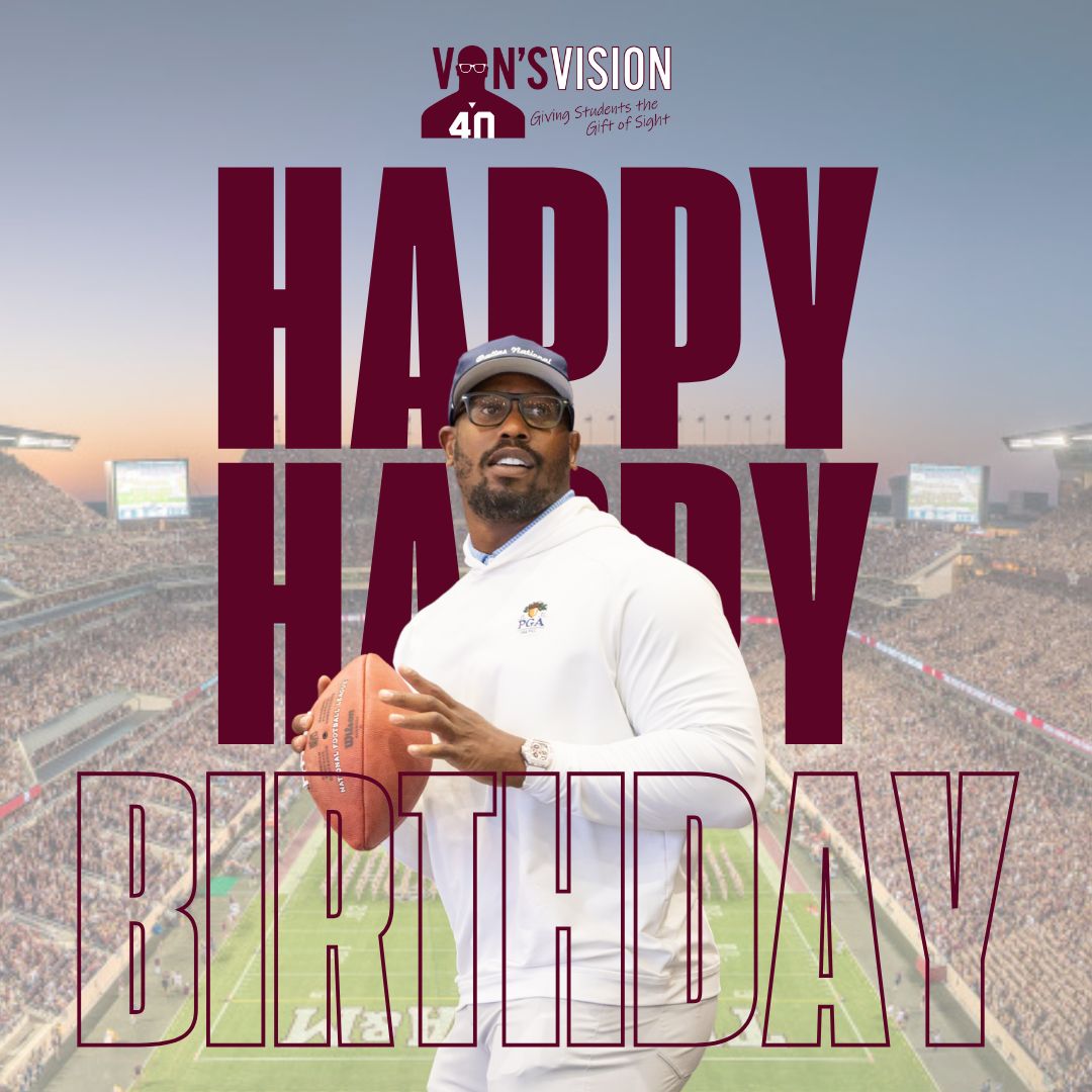 Wishing a very happy and memorable birthday to our President and Founder, <a href="/VonMiller/">Von Miller</a>! #HappyBirthdayVon #VonsVision