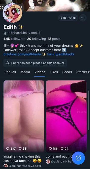 Watch Edith ✨💕's leaked NSFW photo on TwXstars