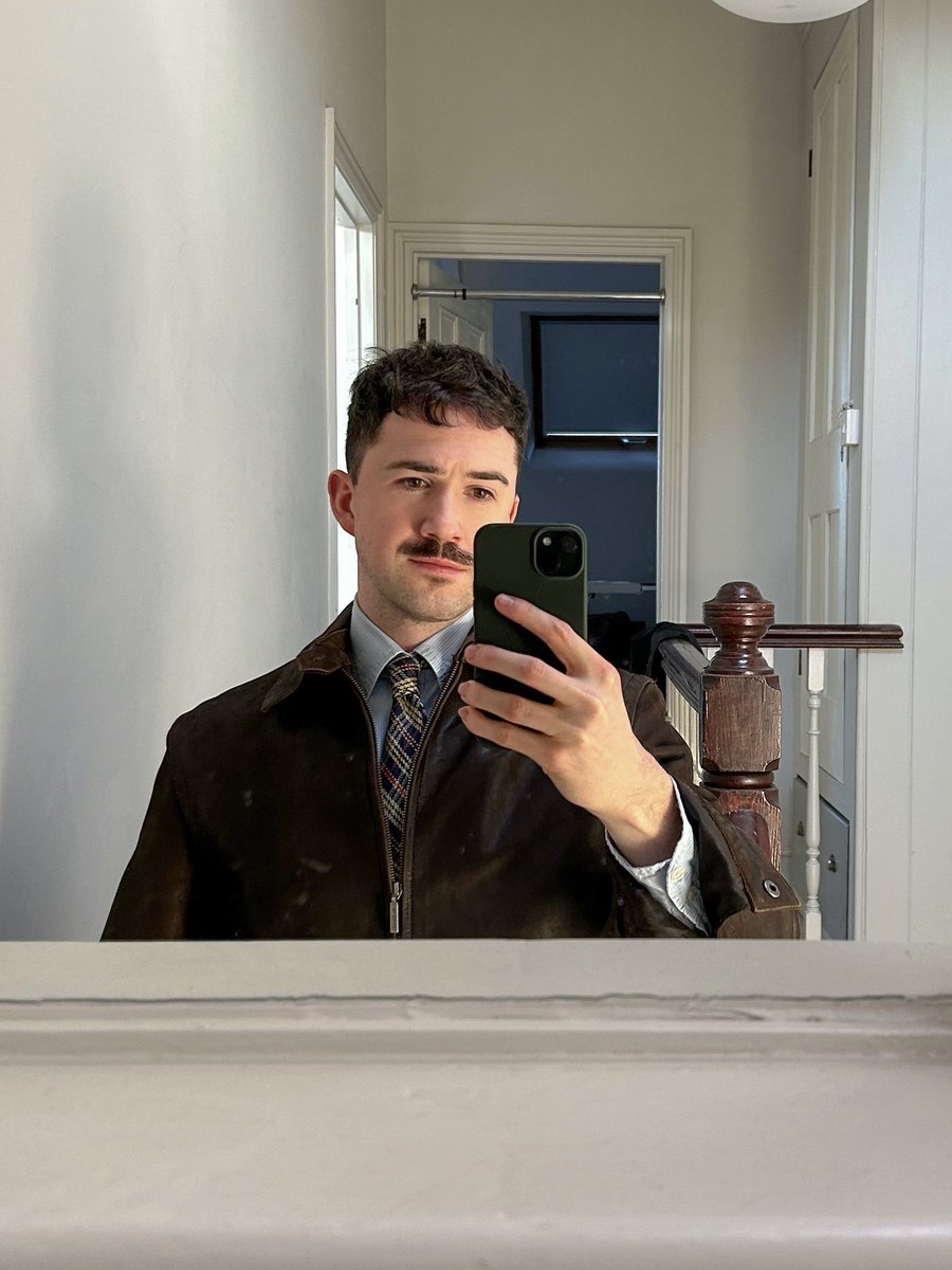 The tash is gone. It was a whim. I am already reminiscing