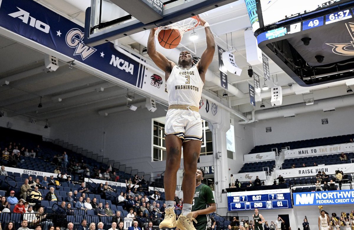 George Washington W/F Darren Buchanan Jr. has entered the transfer portal. 6’7” versatile two-way forward averaged 10.8PPG, 5.8RPG &amp; 2.1APG this season.